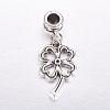 Tibetan Style Alloy European Dangle Charms MPDL-J041-06AS-1