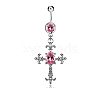 Cross Alloy Body Jewelry RELI-PW0001-066B-1