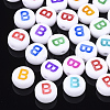 Initial Acrylic Beads X-OACR-E001-20B-1