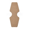 Fold Over Kraft Paper Jewelry Display Cards for Necklace & Bracelet & Earring Storage CDIS-A006-11-2