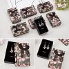 Flower Pattern Cardboard Jewelry Packaging Box CBOX-AR0001-002-5