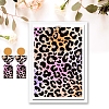 Leopard Print Pattern Ceramics Clay Water Transfer Paper PW-WG39513-10-1