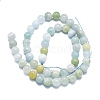 Natural Aquamarine Beads Strands G-K245-A15-04-2