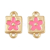 Brass Enamel Connector Charms KK-H078-03A-G01-1
