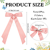 Big Bowknot Polyester Alligator Hair Clips AJEW-CP0008-42B-01-2