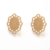 304 Stainless Steel Stud Earrings EJEW-L211-07G-1