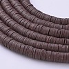 Handmade Polymer Clay Beads X-CLAY-R067-6.0mm-38-1
