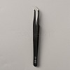 201 Stainless Steel Curved Pointed Tweezers TOOL-WH0052-04-1