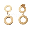 304 Stainless Steel Dangle Earrings EJEW-H368-24G-2