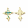 Rack Plating Alloy Enamel Pendants FIND-G051-07LG-2