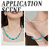 3 Sizes Dyed Synthetic Turquoise Beads Strands G-AR0004-83-7
