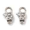 Brass Lobster Claw Clasps X-KK-R216-18B-P-1