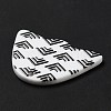 Arrow Pattern Opaque Acrylic Pendants SACR-P014-02A-4