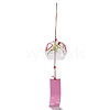 Glass Wind Chime HJEW-XCP0001-19-3