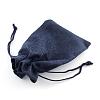 Polyester Imitation Burlap Packing Pouches Drawstring Bags ABAG-R005-18x13-12-3