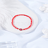 1Pc Lampwork Evil Eye & Glass Beaded Stretch Bracelets BJEW-LP0004-13E-3
