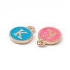 Alloy Enamel Charms ENAM-C007-07KCG-3