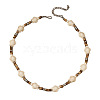 Sea Turtle Dyed Synthetic Turquoise & Coconut Heishi Beaded Necklaces for Men FS-WG4C8C3-02-3