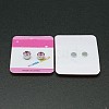 Stainless Steel Magnetic Ear Studs with Rhinestone EJEW-I054C-04-2