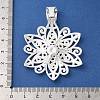 Tibetan Style Alloy Focal Pendants TIBEP-LF9727Y-S-FF-3