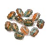 485Pcs Transparent Two Tone Acrylic Beads X-MACR-K359-14-1