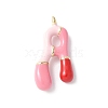 Brass Enamel Pendants X-KK-E093-03G-A-01-1