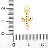 Brass Micro Pave Cubic Zirconia Pendants KK-S510-17G-3