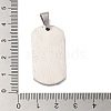 Non-Tarnish 304 Stainless Steel Pendants STAS-C105-06P-3