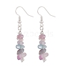 Natural Fluorite Chips Beaded Jewelry Set SJEW-JS01232-02-5