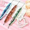 Natural & Synthetic Mixed Gemstone Chips Beaded Multi-strand Bracelets for Women BJEW-JB13986-1