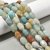 Natural Flower Amazonite Beads Strands G-F781-A12-01-2