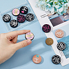 12Pcs 6 Styles Silicone Focal Beads SIL-DC0001-65-3