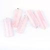 Rectangle Natural Rose Quartz Big Pendants G-R275-325-1