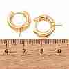 Brass Hoop Earring Findings KK-CBA8EB2-07G-3
