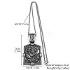 304 Stainless Steel Cross Knight Pendant Box Chain Necklaces for Men FS-WG71F72-01-4