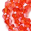 Transparent Electroplate Glass Beads Strands LS-EGLA-A039-T4mm-A14-3