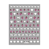 Bowknot & Strawberry Self Adhesive 5D Embossed Nail Art Stickers PW-WG579ED-02-1