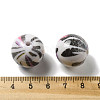 Printing Opaque Acrylic Beads OACR-H049-01B-3