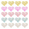 50Pcs 5 Colors Rainbow Iridescent Plating Acrylic Beads RESI-TA0002-19-9