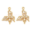 Brass Micro Pave Cubic Zirconia Pendants KK-A281-09A-G-1