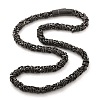 304 Stainless Steel Byzantine Chain Necklaces for Women Men NJEW-A033-03D-AS-2