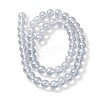 Transparent Electroplate Glass Beads Strands GLAA-T032-T8mm-C17-2