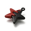 Red and Black Double Screen Alloy Pendants FIND-Z067-01B-10-2