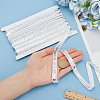 Sparkle Polyester Lace Ribbons OCOR-WH0090-67A-3