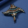 Manta Ray Rhinestone Brooch PW-WGC7FBE-05-1