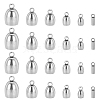 Unicraftale 36Pcs 6 Style 304 Stainless Steel Cord Ends STAS-UN0021-11P-1