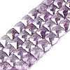 Electroplate Transparent Crackle Glass Beads Strands EGLA-Q135-02A-B06-1