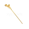 Alloy Hair Stick Findings FIND-WH0092-57G-2