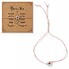 Daisy Charm Glass Seed Bead Slider Bracelets JL6020-13-1