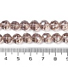 Electroplate Glass Beads Strands EGLA-Q129-01A-4